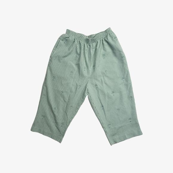 Green gingham capris vintage - Picture 1 of 7